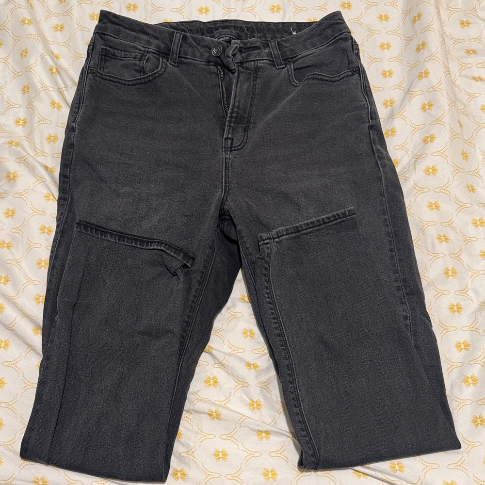 American Eagle Outfitters Dark Gray Relaxed Jeans